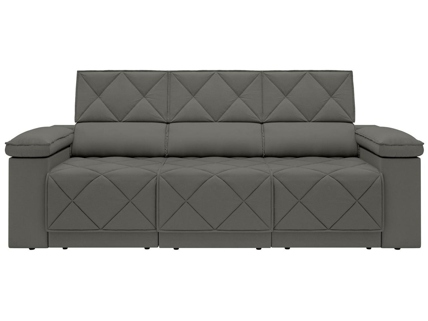 Sofá 4 Lugares Retrátil Reclinável Suede Dante Next Sofás