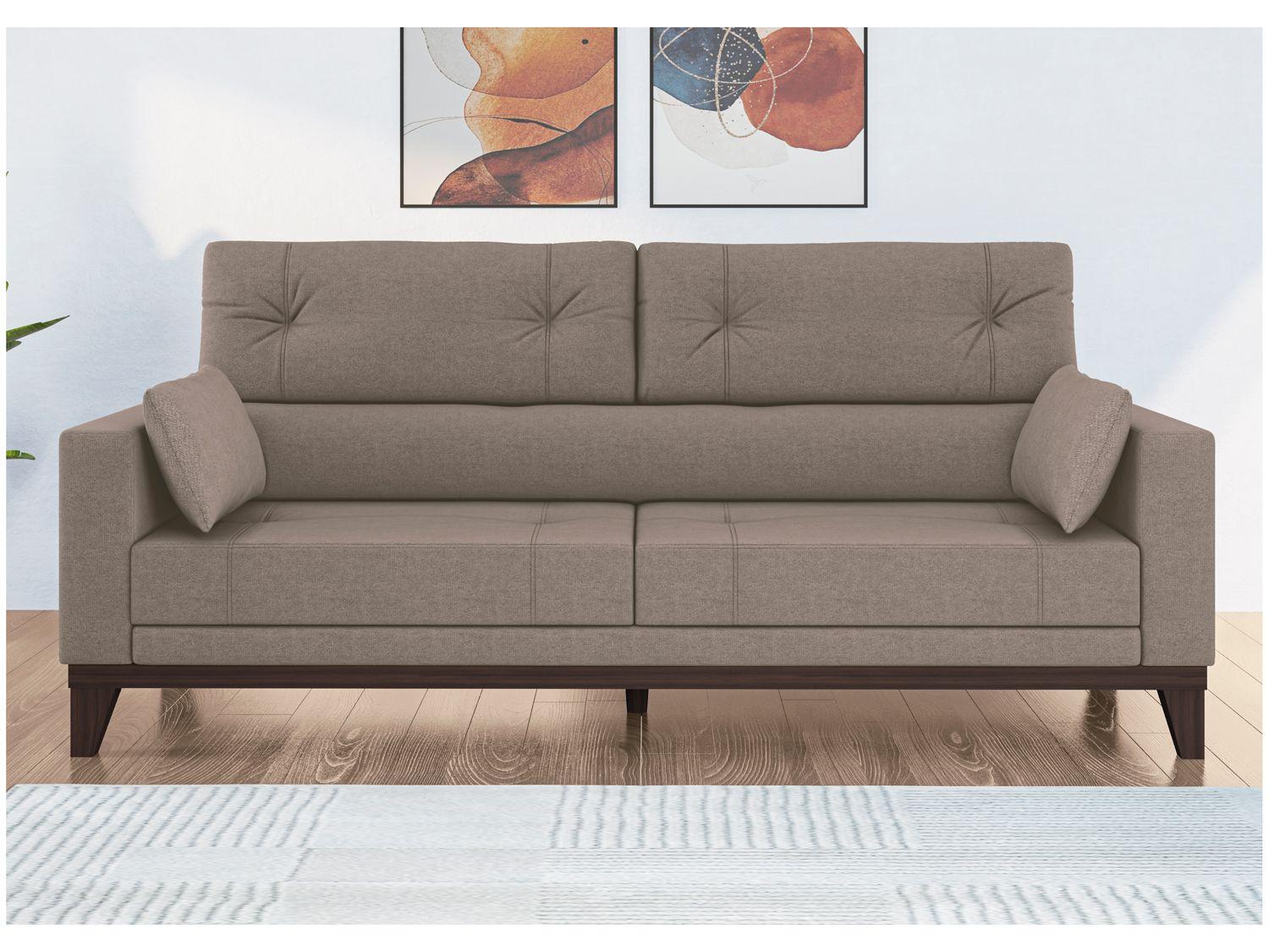 Sofá 4 Lugares Suede Cannes Linoforte