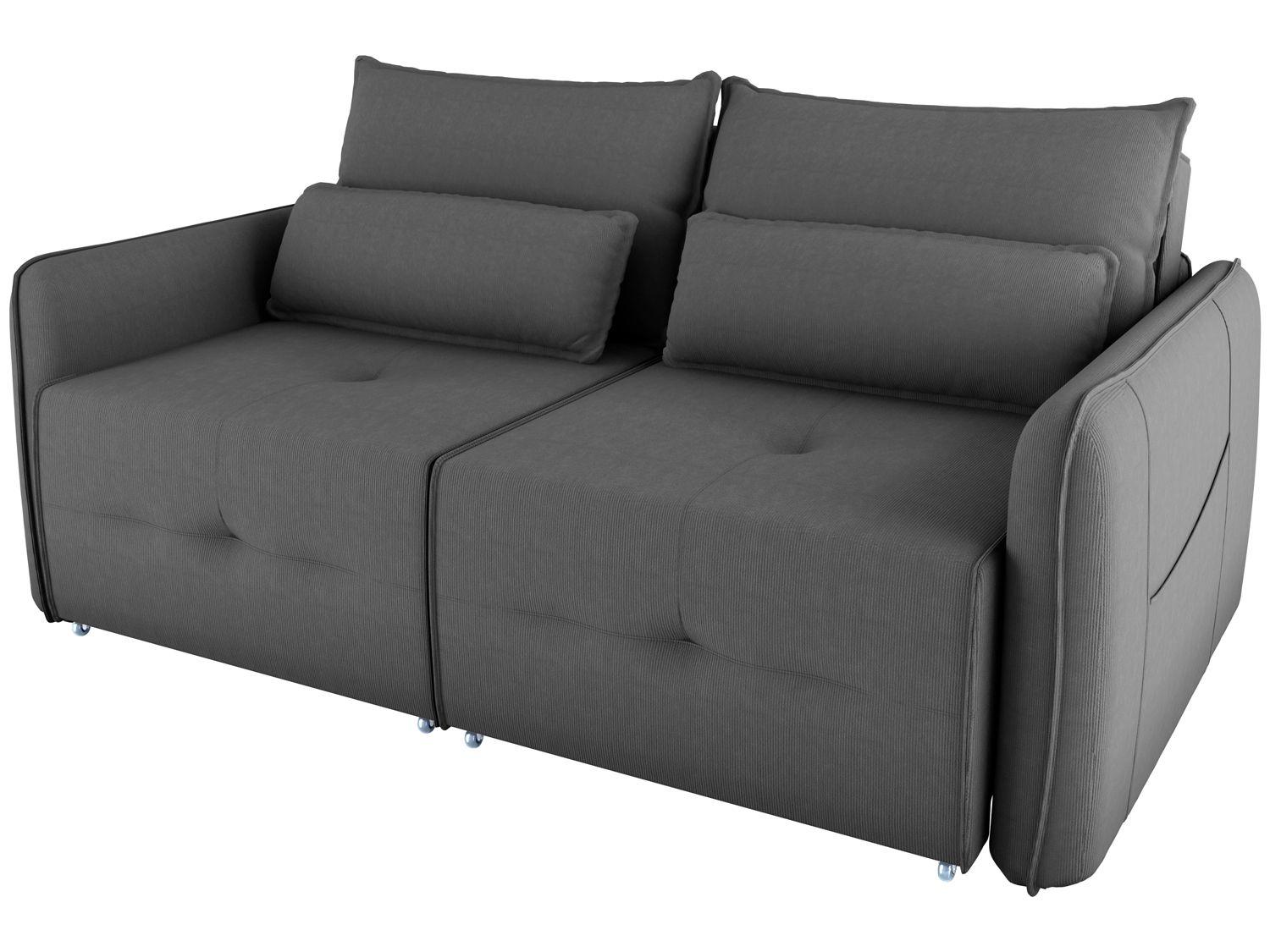 Sofá-cama 3 Lugares Casal Reclinável Veludo Matrix Celine