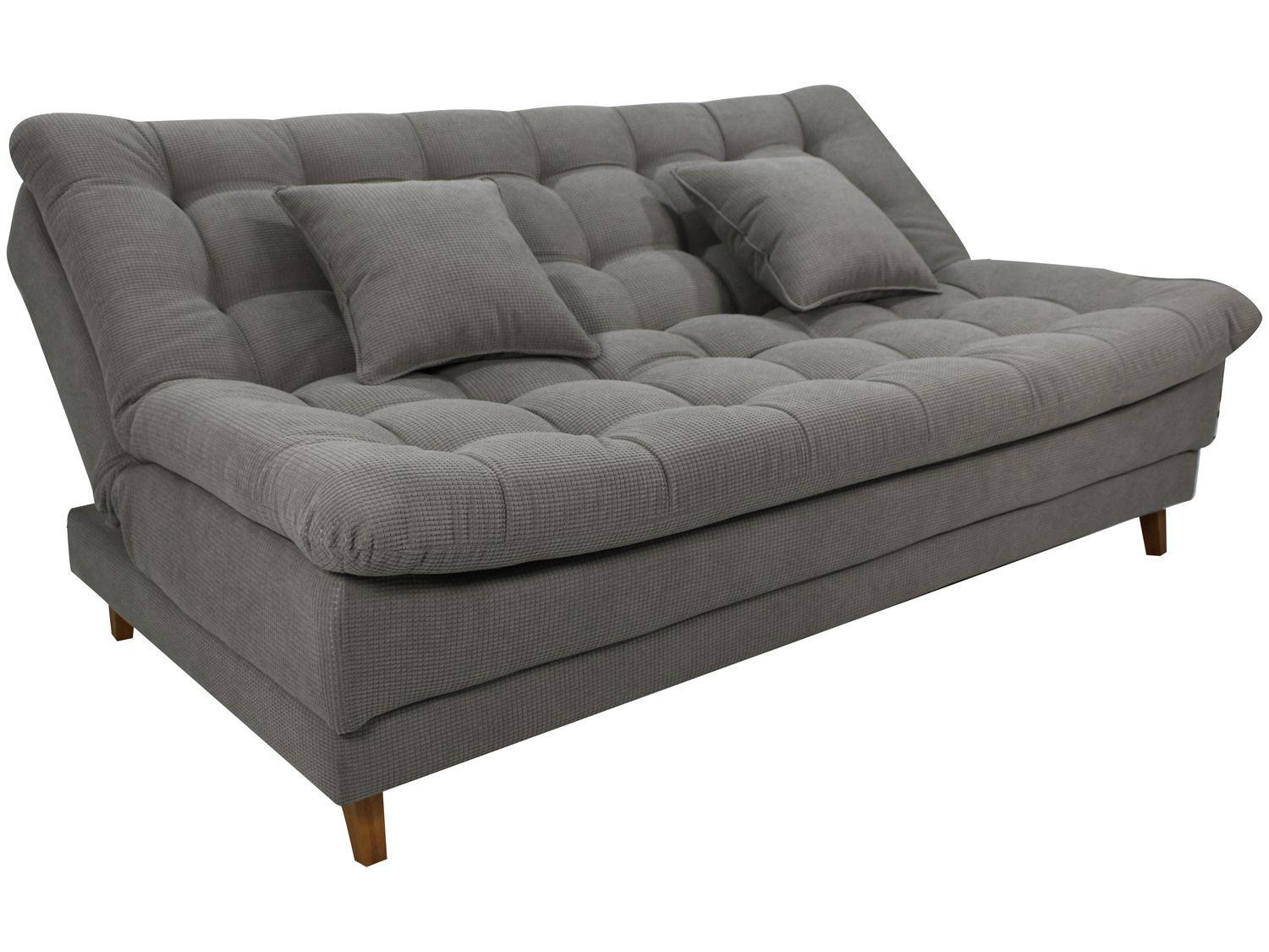 Sofá-cama 3 Lugares Casal Reclinável Veludo Matrix Duda