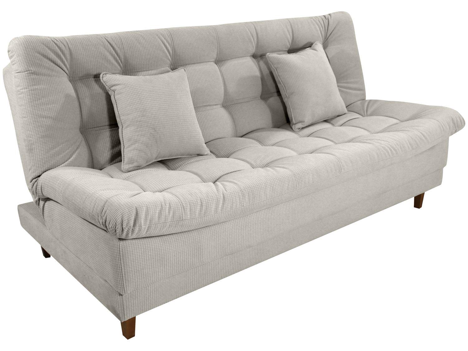 Sofá-cama 3 Lugares Casal Reclinável Veludo Matrix Duda