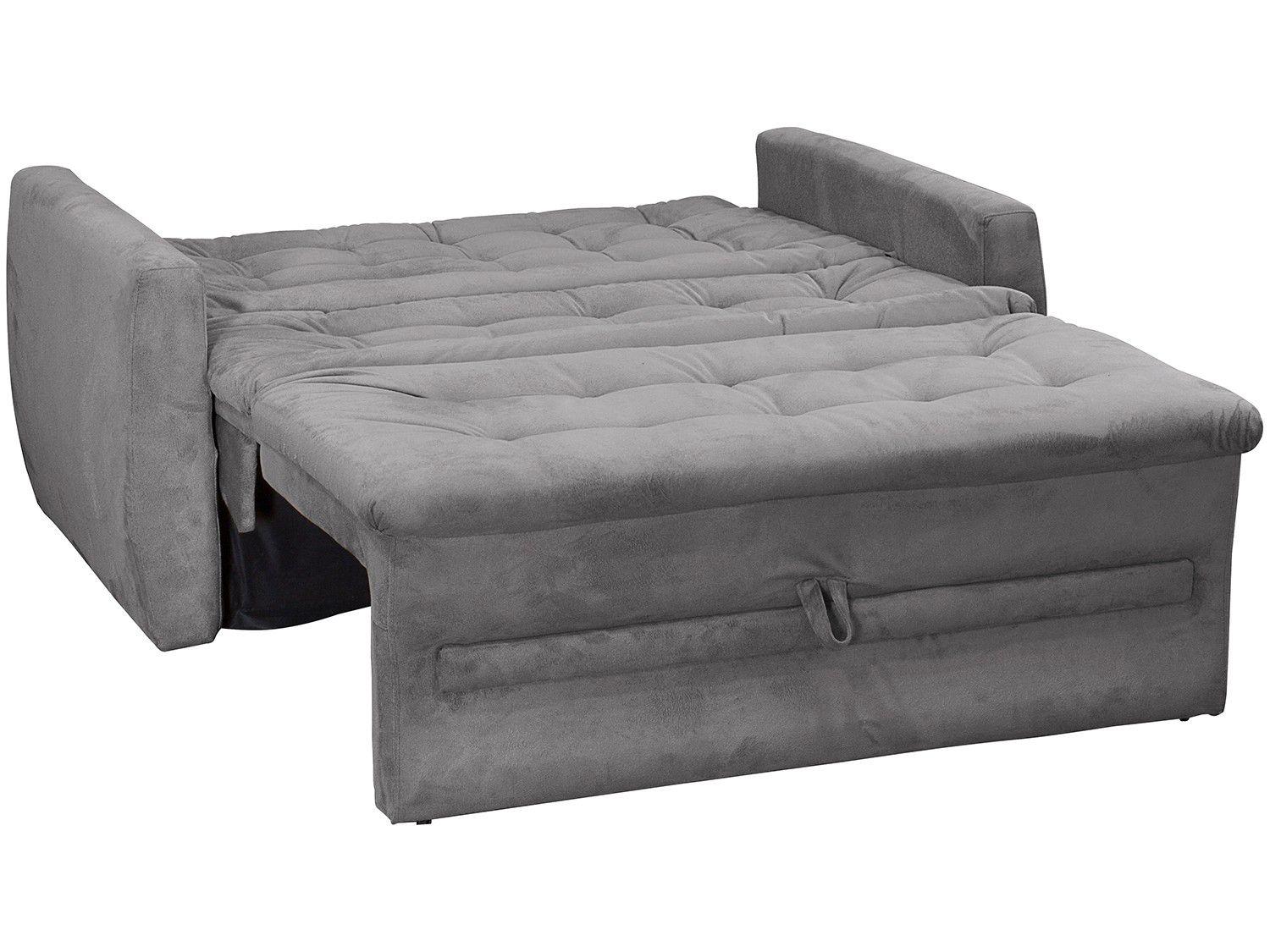 Sofácama Casal 2 Lugares Reclinável Suede Matrix Meg SofáCama