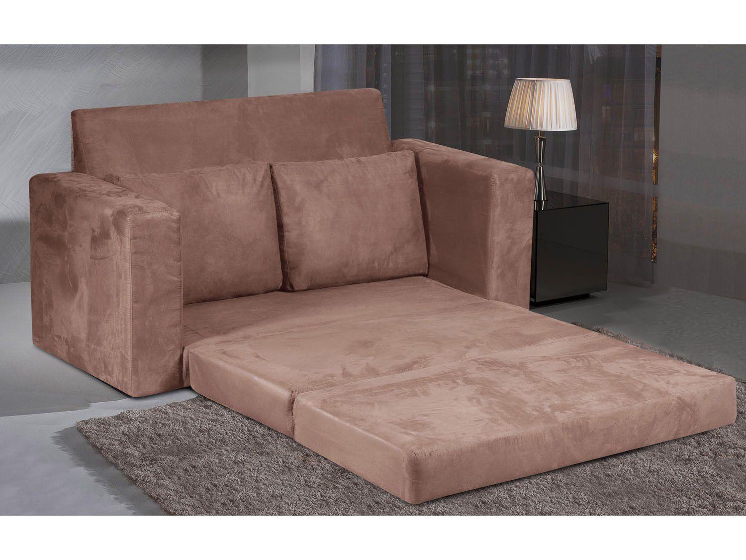 SofáCama casal 2 Lugares Suede Master Magic Hellen Sofácama