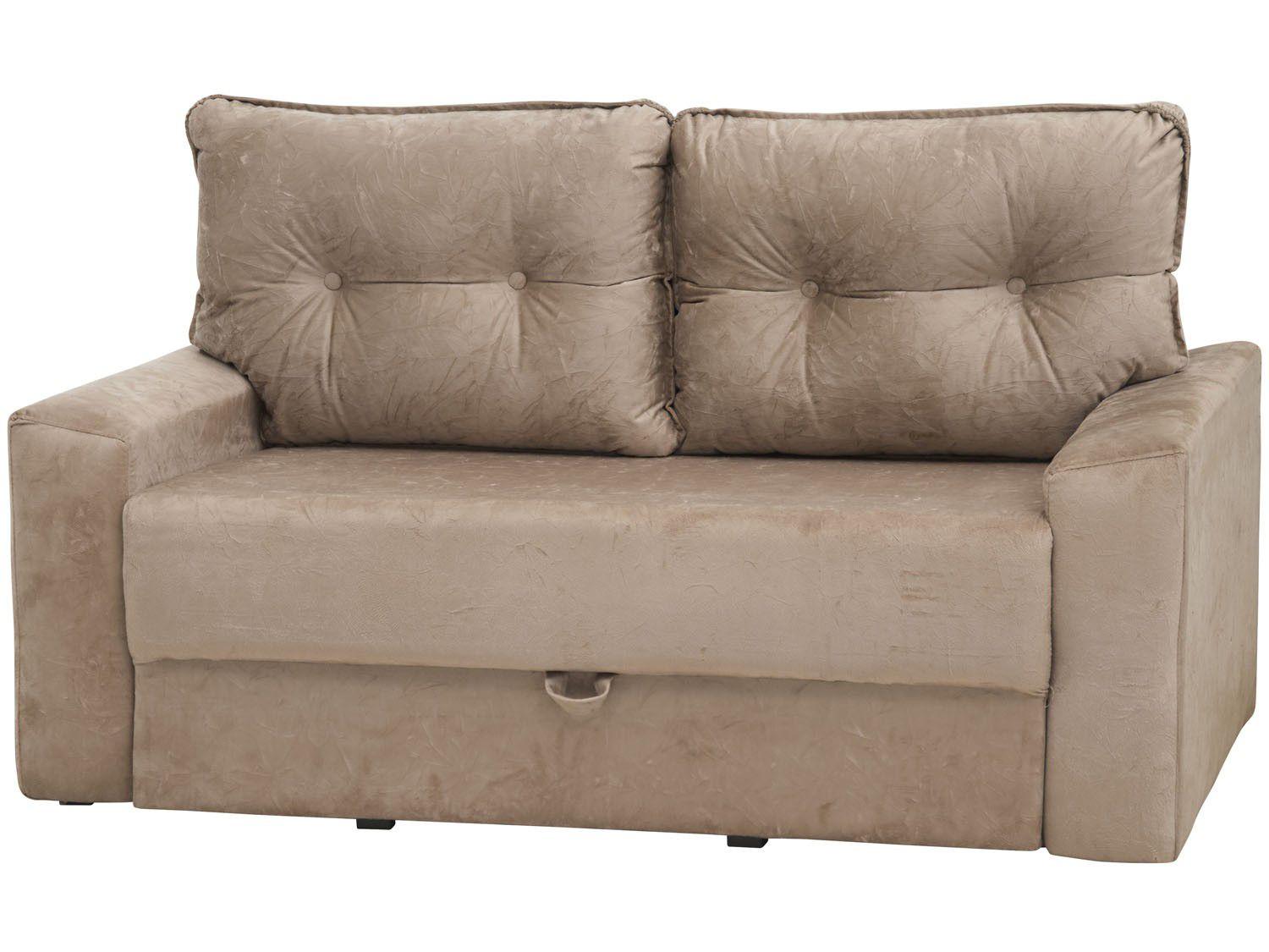 SofáCama Casal 2 lugares Suede Matrix Hebe SofáCama Magazine Luiza