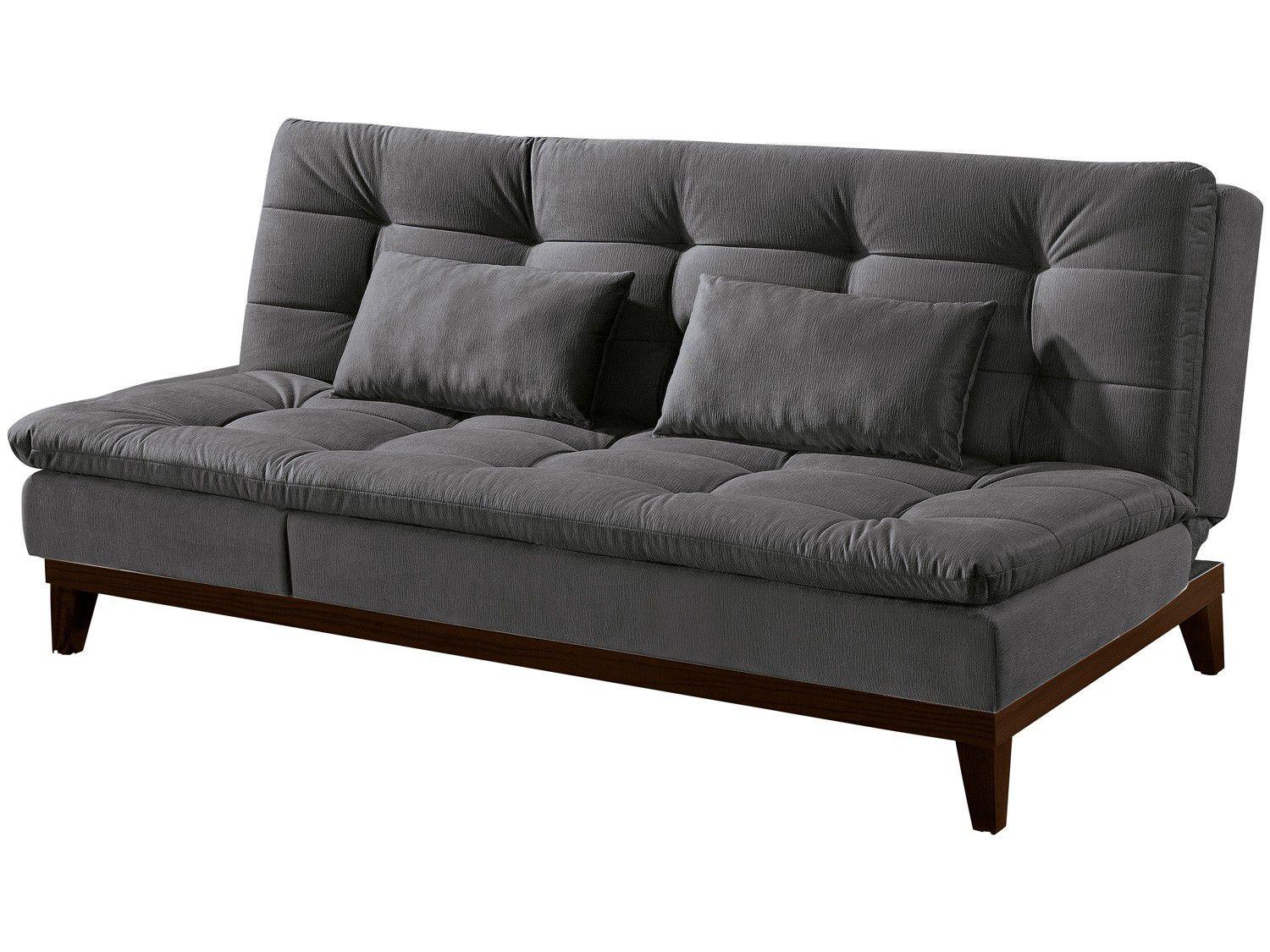 Sofá-cama Casal 3 Lugares Suede Linoforte Jade BPM A2
