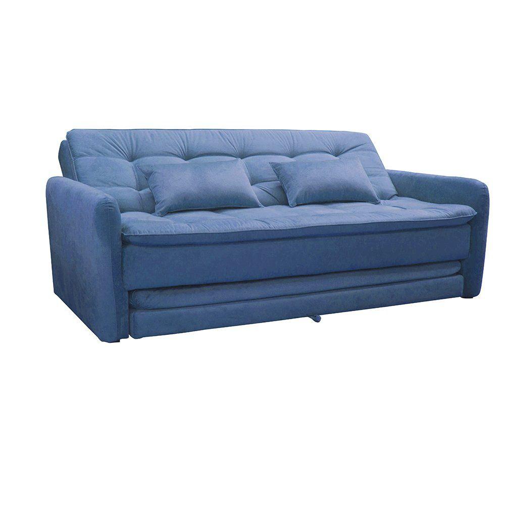 Sofá Cama Madalena 3 lugares com Cama Auxiliar Matrix SofáCama