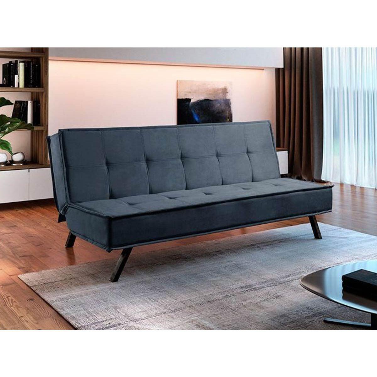 Sofá Cama Paropas Sicília Extra 3lugares Azul A Costa Rica Sofá