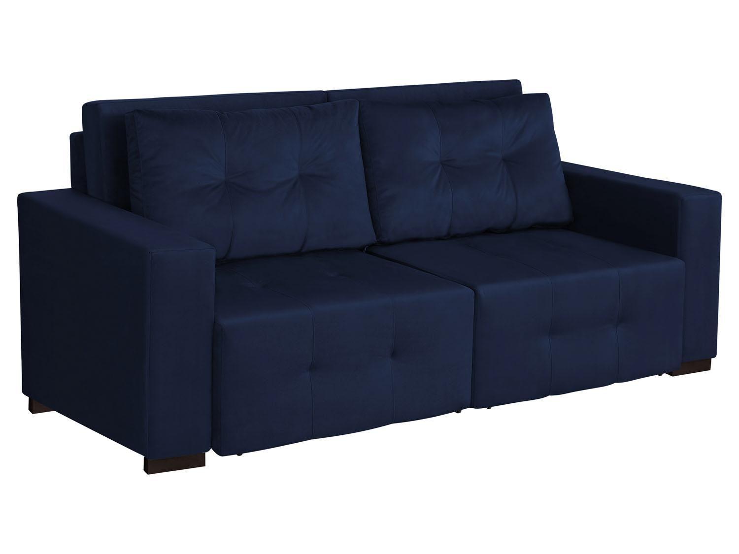 SofáCama Queen Size 3 Lugares Poliéster Retrátil Amazon Bourbon