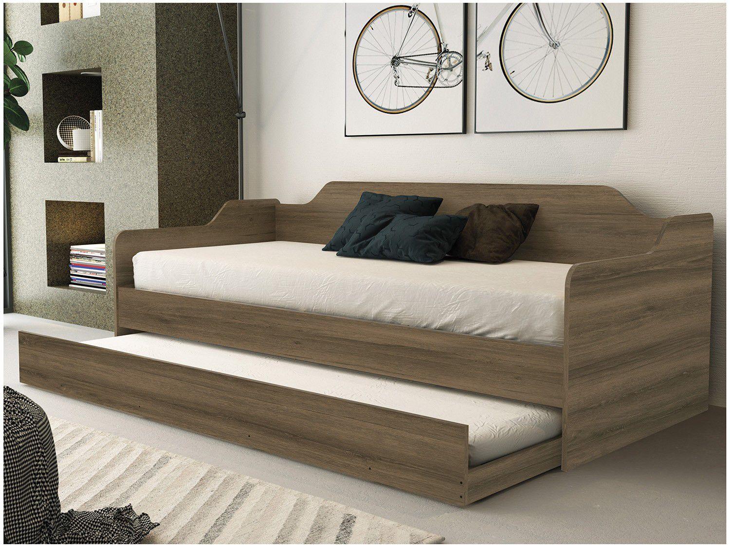 Sofácama Solteiro com Cama Auxiliar Fênix Lotus SofáCama