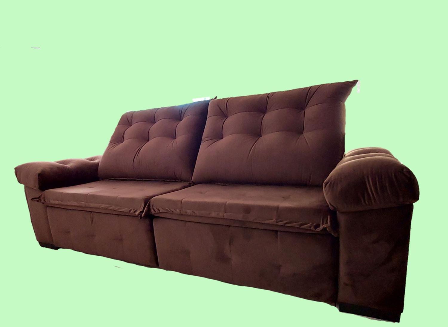 Sofa com 2.40 metros Retratil e Reclinável - Labeli - Sofás - Magazine Luiza