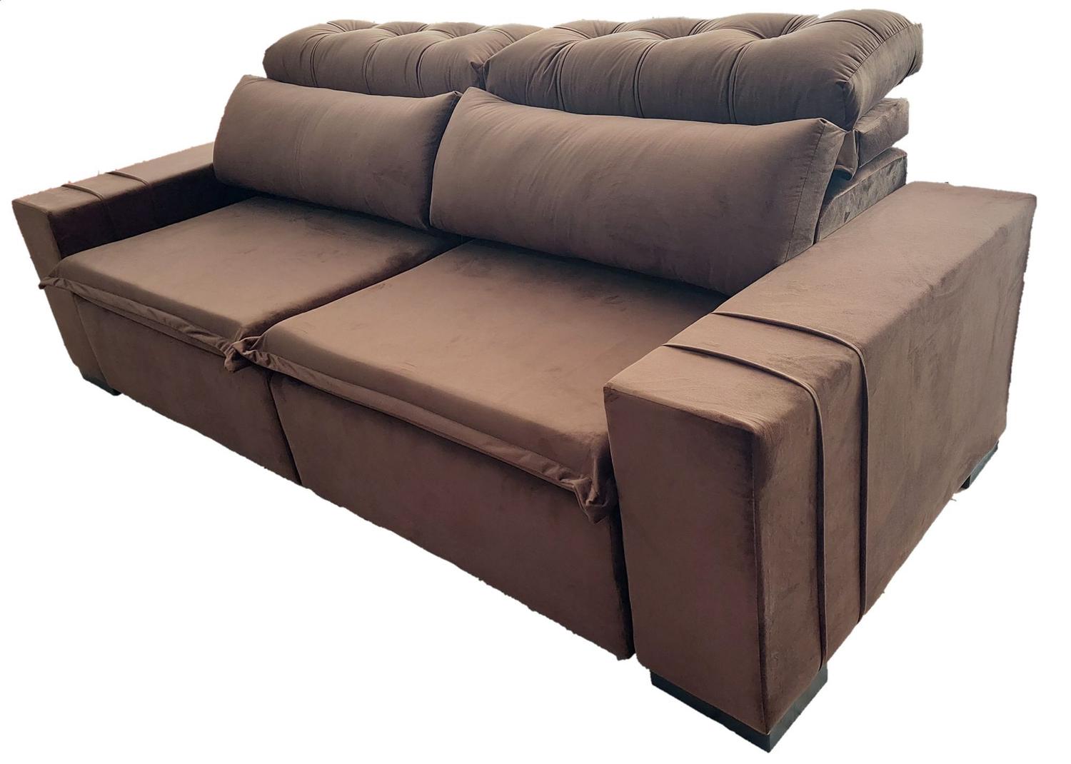 Sofa com 2,40 metros Retrátil e reclinável - Labeli - Sofás - Magazine Luiza