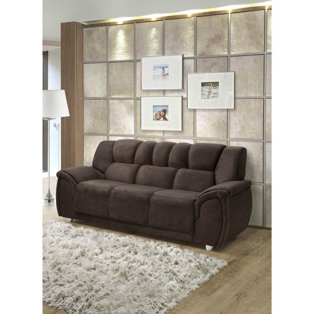 Sofá Cordoba 3 Lugares Hellen Hellen estofados Sofá 3 Lugares Magazine Luiza