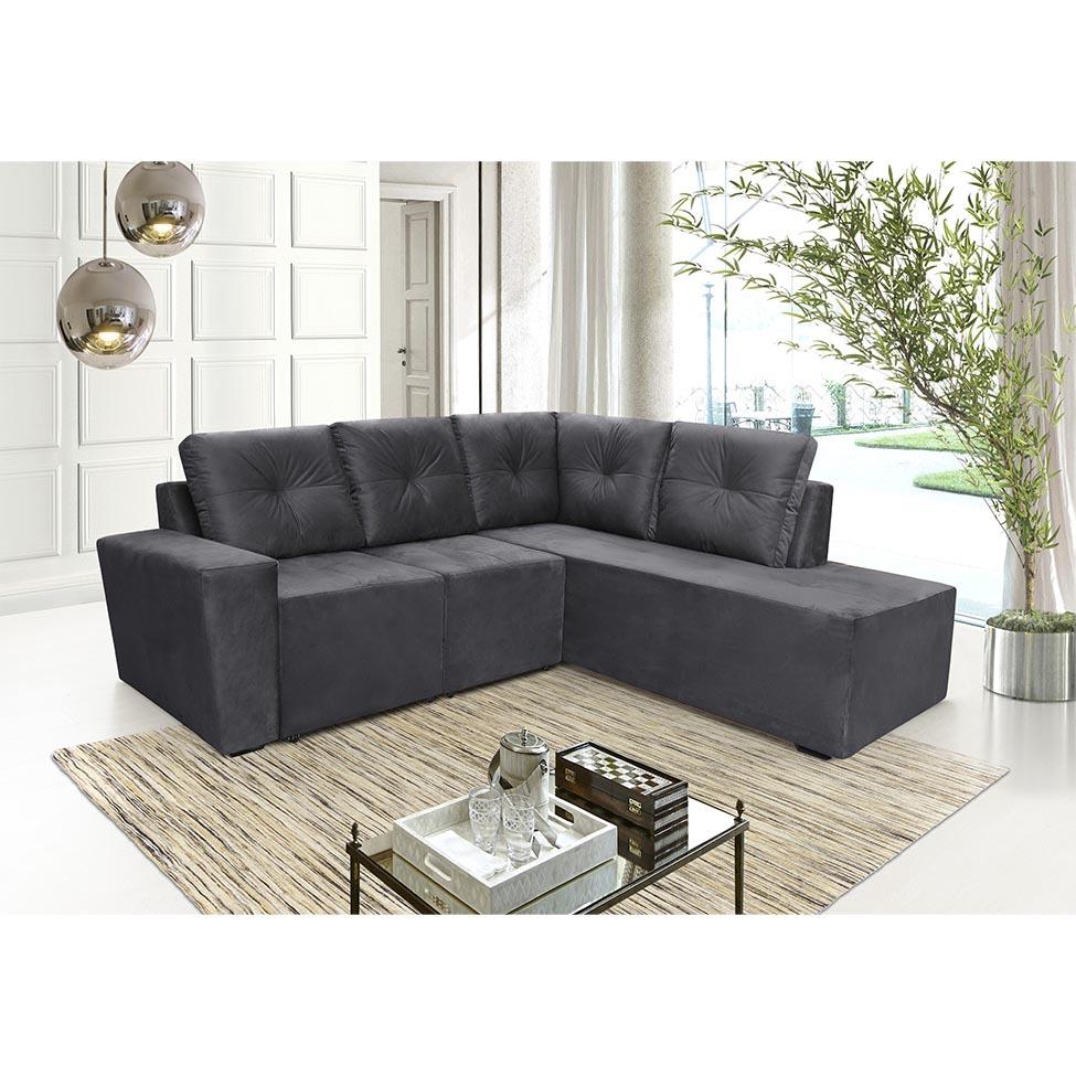 Sofa De Canto Retratil Pequeno Baci Living Room