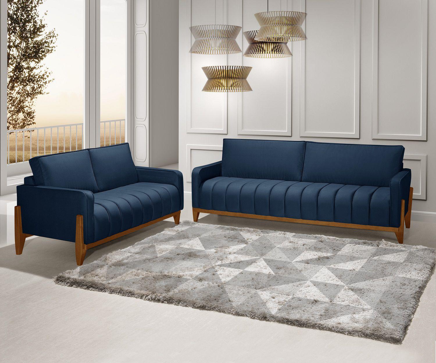 Details 100 sofá retro azul Abzlocal.mx