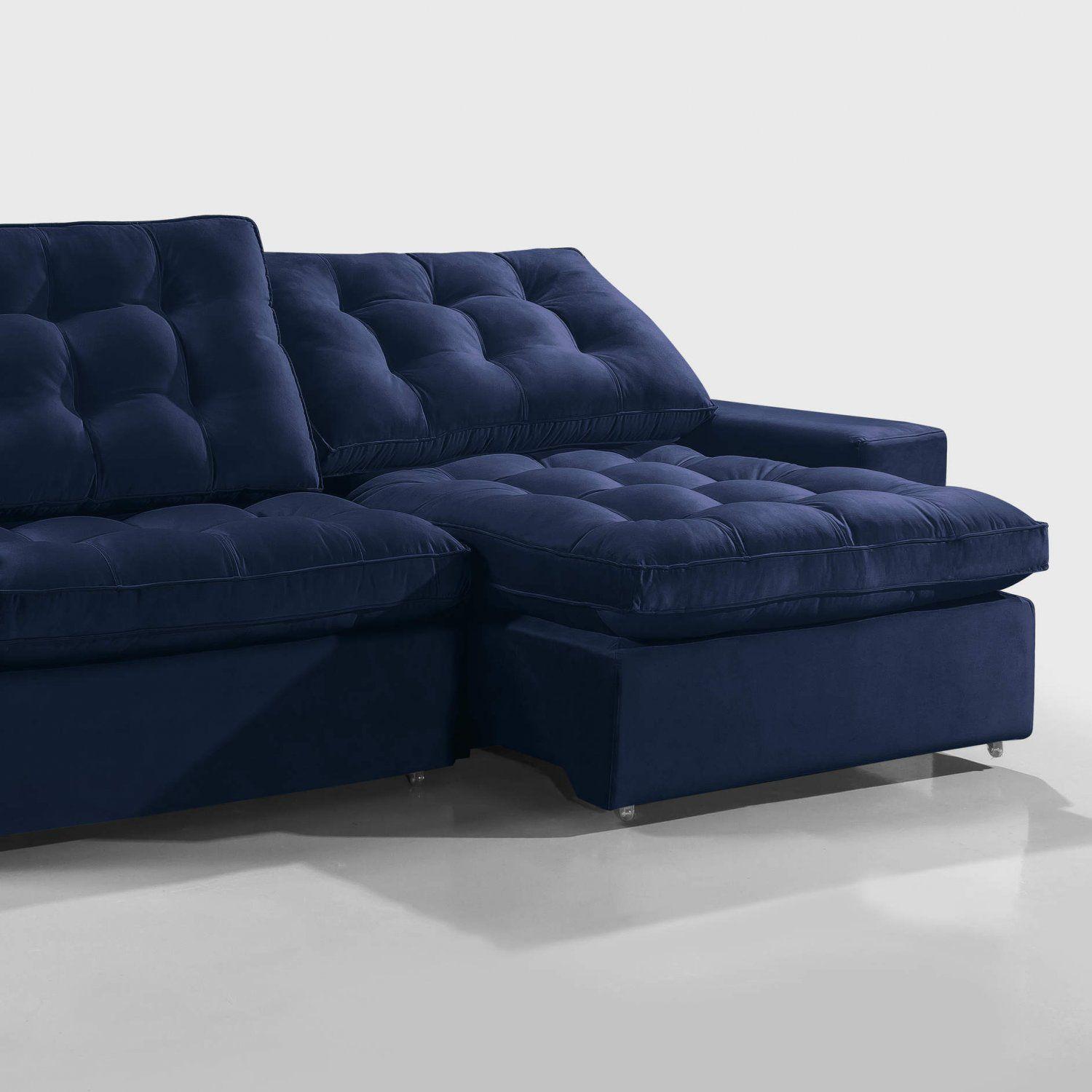 Sofá Retrátil e Reclinável 3 Lugares 194cm x 105cm Kingston Estofados