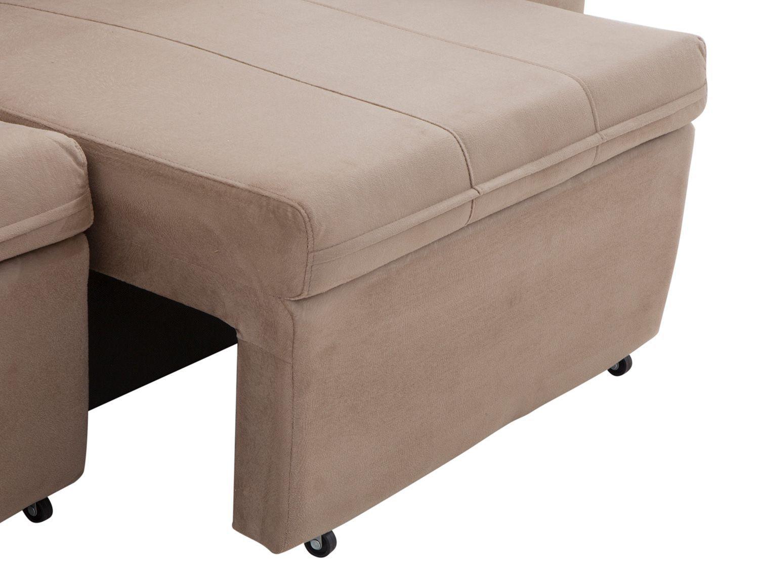 Imagem de Sofá Retrátil e Reclinável 3 Lugares Suede