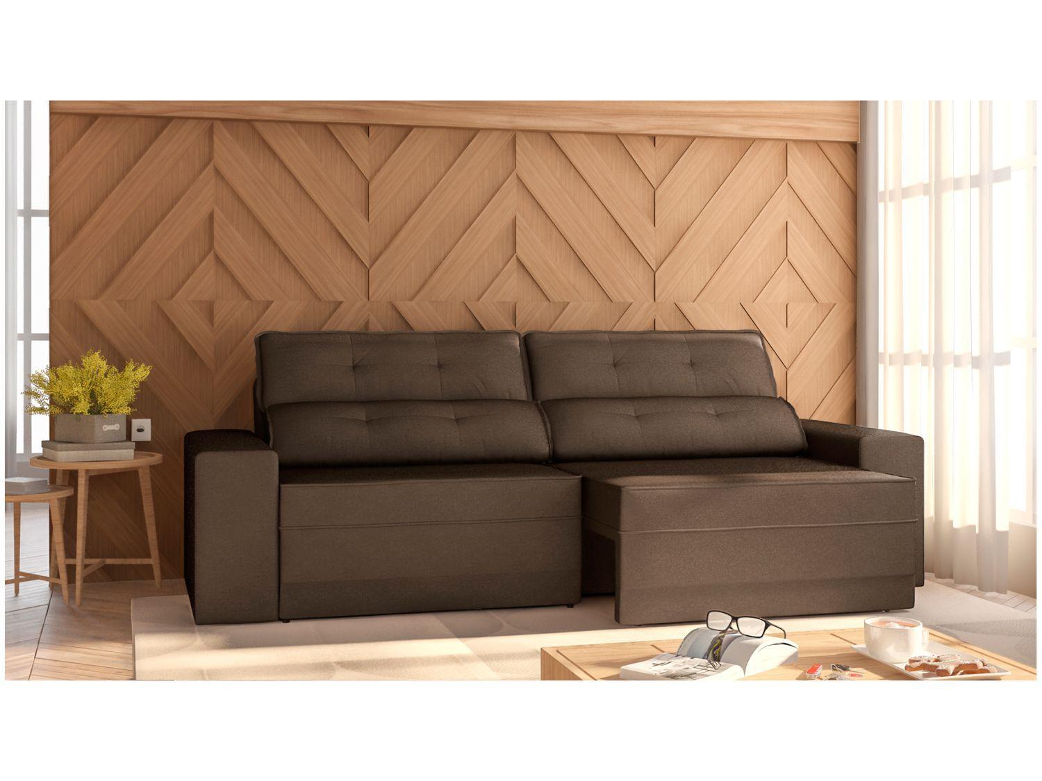 Imagem de Sofá Retrátil e Reclinável 4 Lugares Velosuede