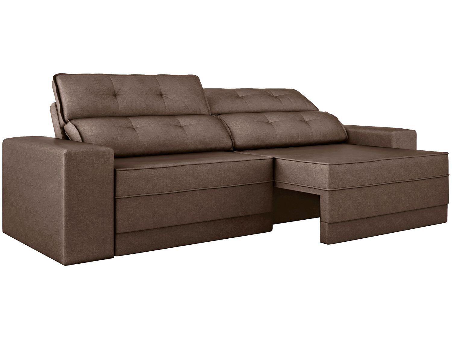 Imagem de Sofá Retrátil e Reclinável 4 Lugares Velosuede