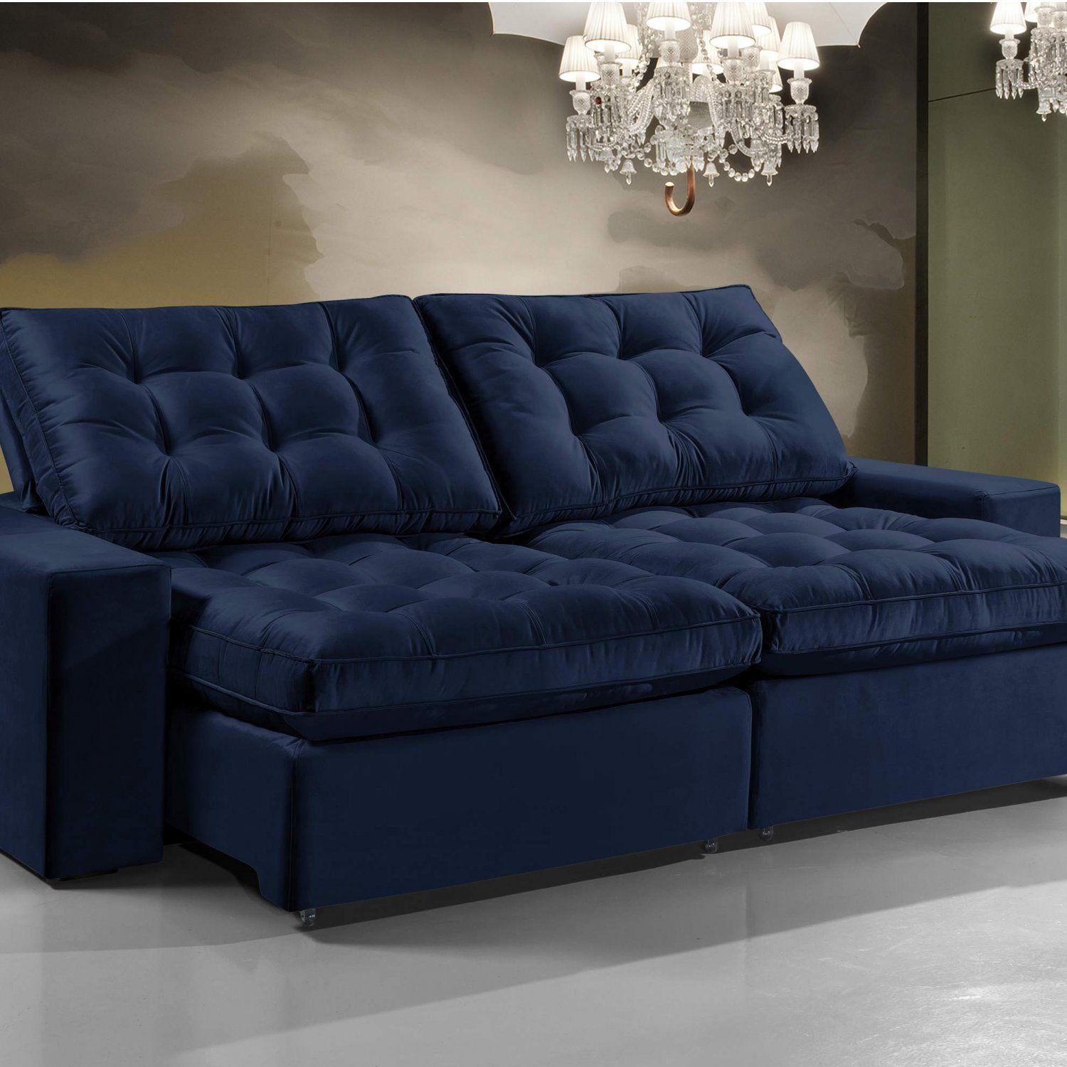 Sofá Retrátil e Reclinável 5 Lugares 274cm x 105cm Kingston Estofados