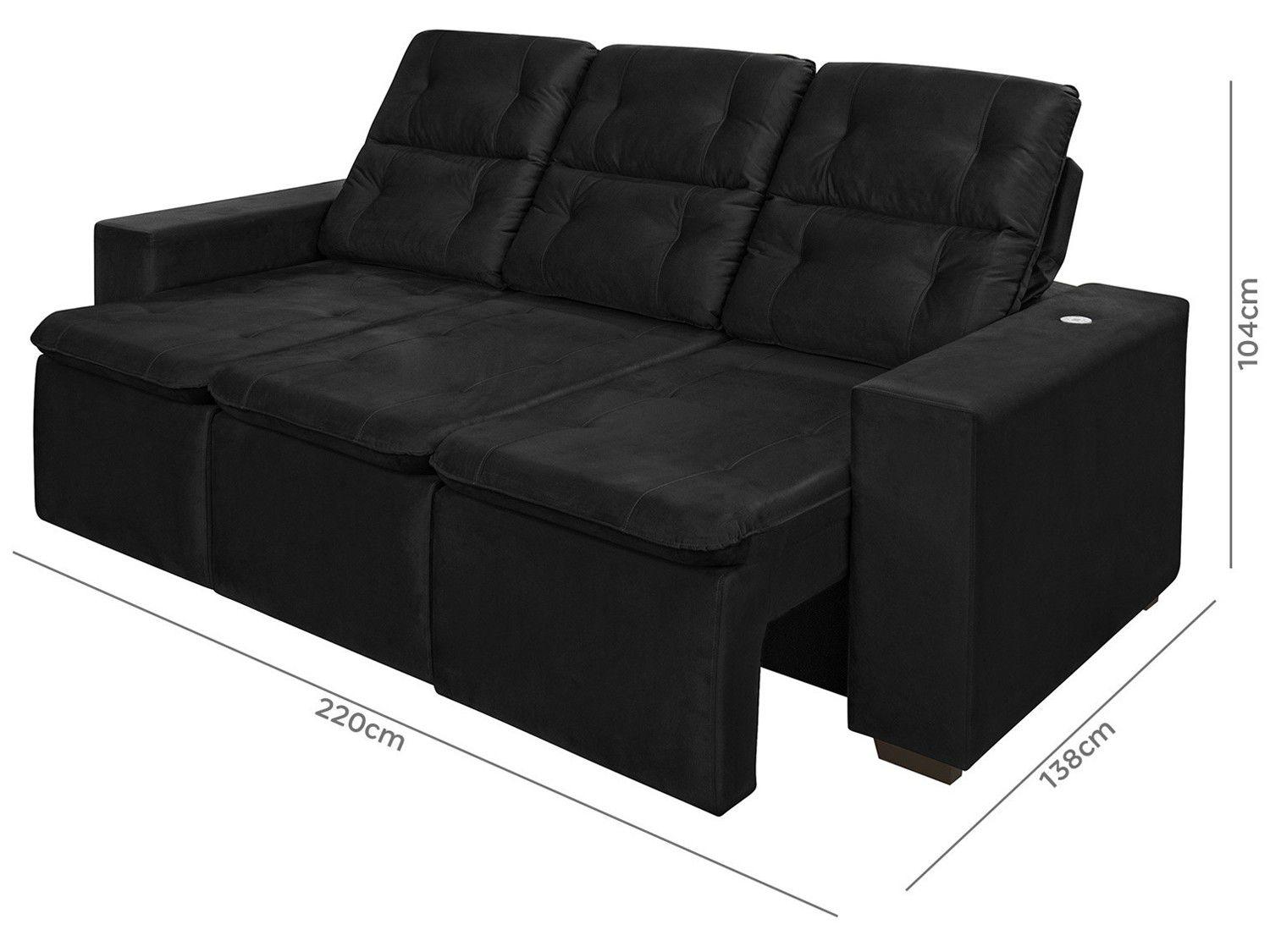 Sof Retr til Reclin vel 3 Lugares - Connect Plus Gralha 