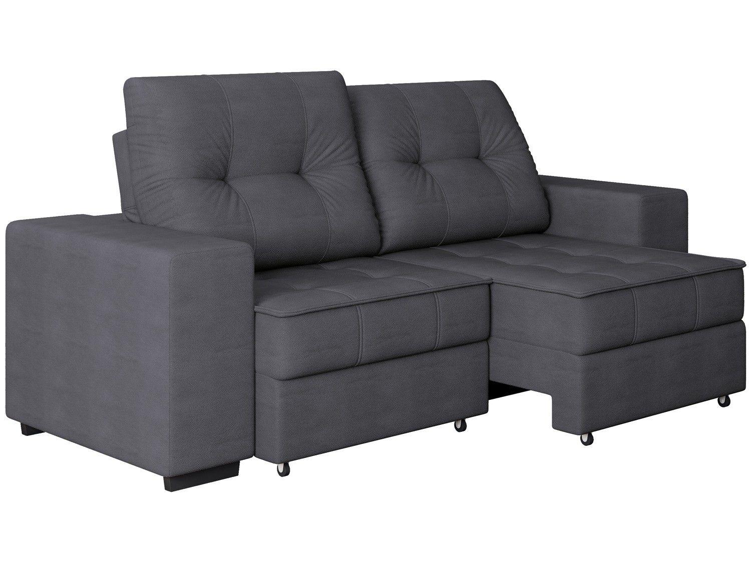 Sofá Retrátil Reclinável 3 Lugares Suede Moviment Artesano Linoforte