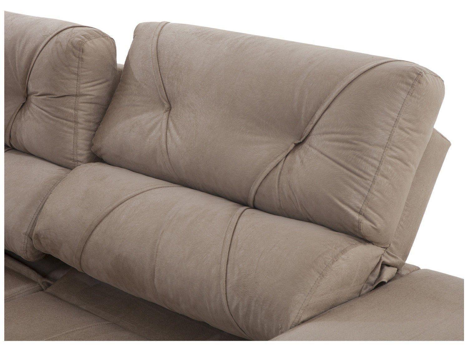 Sofá Retrátil Reclinável 3 Lugares Suede