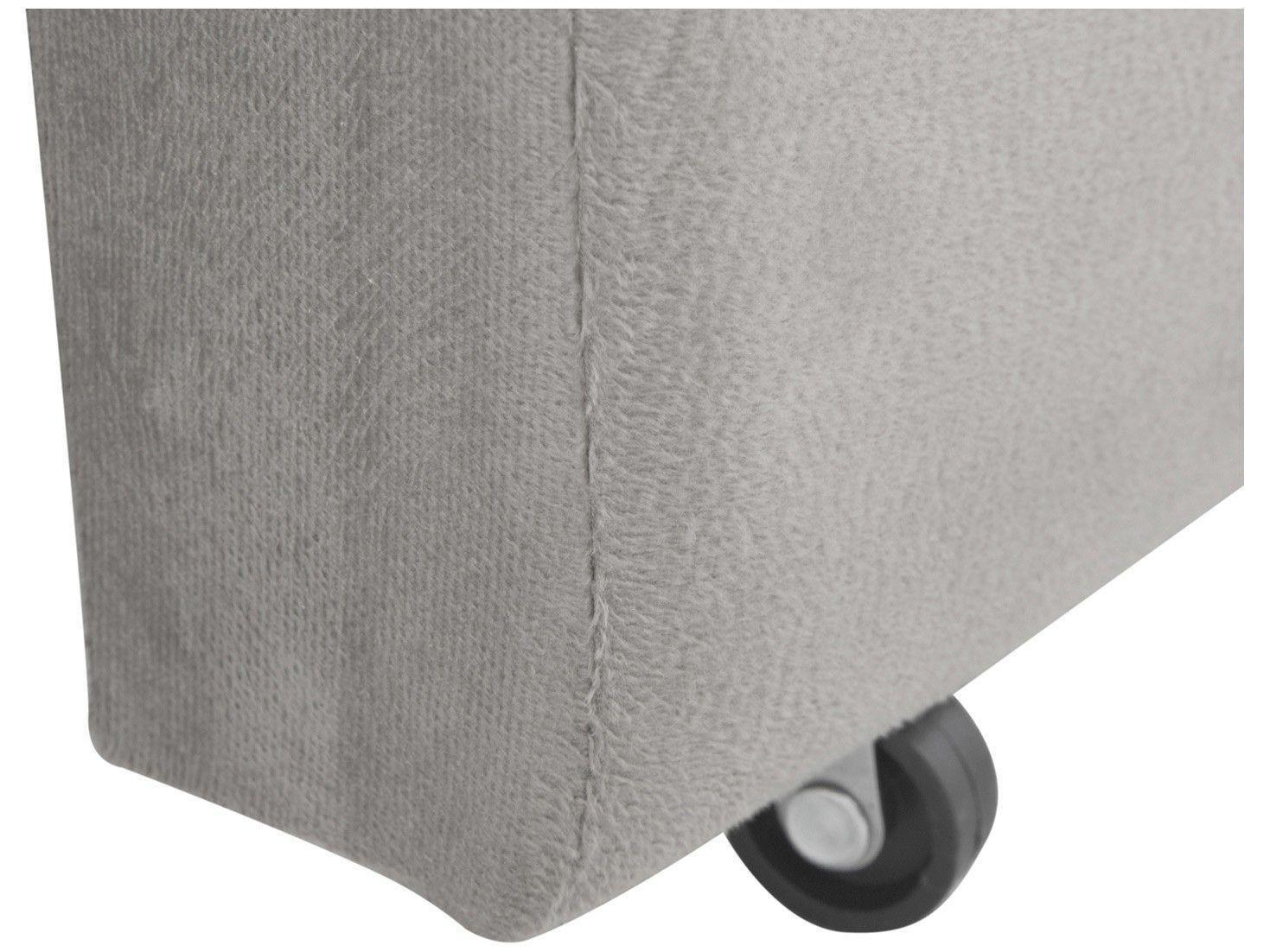 Sofá Phormatta Evolution SMP — encosto reclinável e revestimento suede cinza