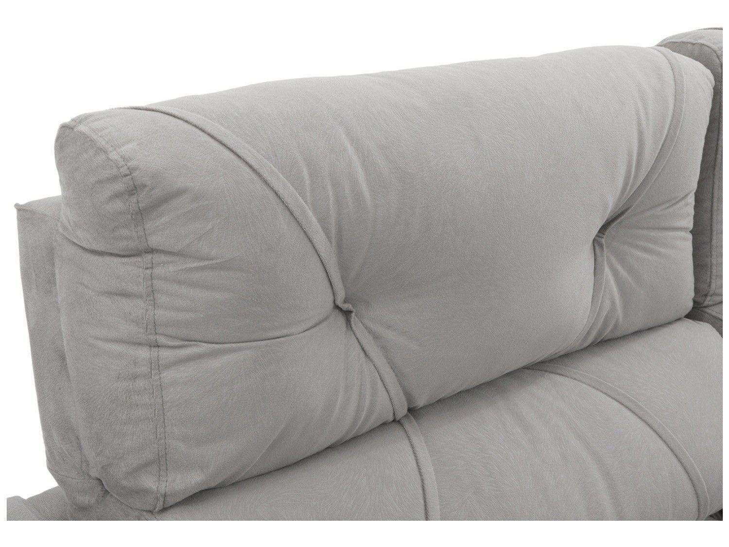 Sofá Phormatta Evolution SMP — detalhe do revestimento suede com acabamento pena