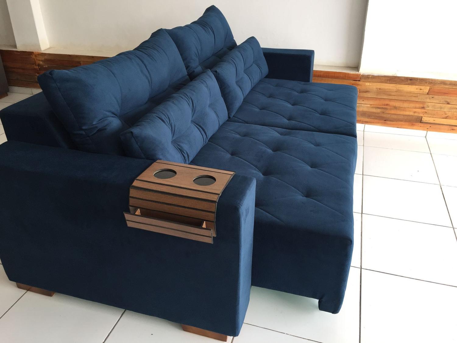 Sofá Vancouver 4Lugares Retrátil ESTOFADOS NOVO HORIZONTE Móveis