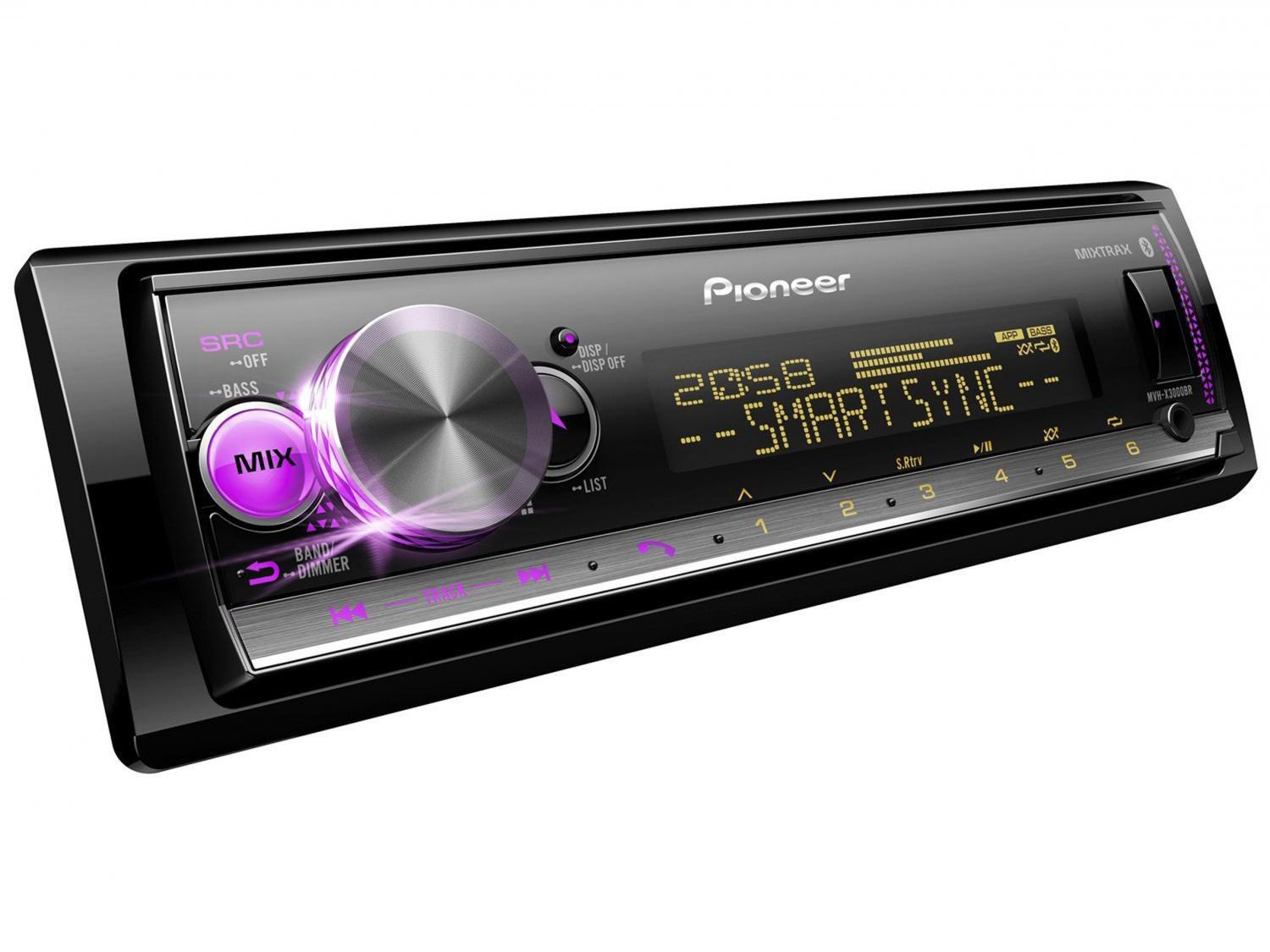 Som Automotivo Pioneer Media Receiver Bluetooth - USB Auxiliar MVH ...