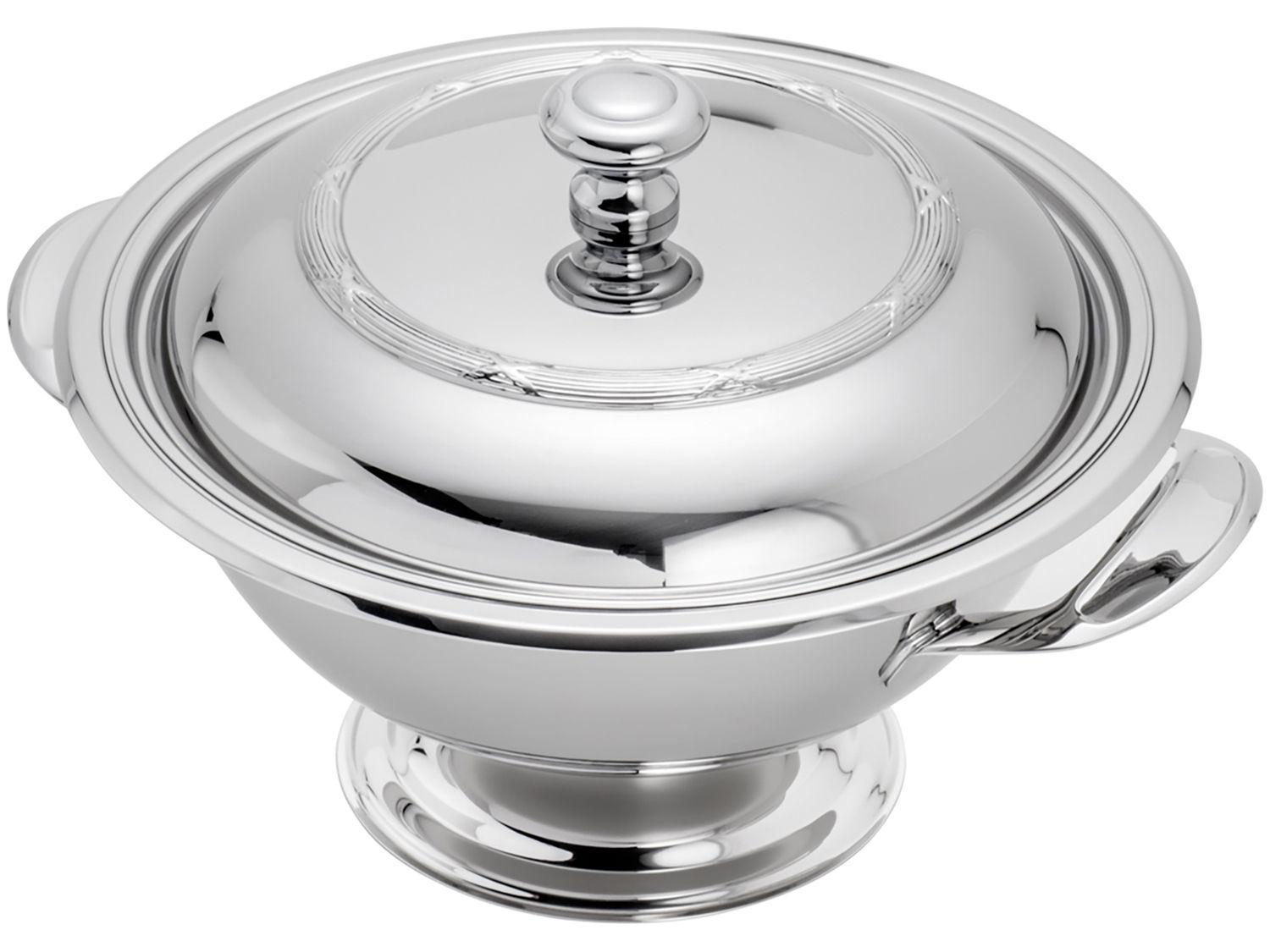 Sopeira Aço Inox Wolff Croisé Mônaco 2,2L Prata com Tampa