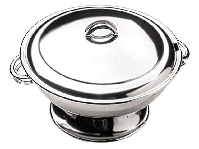 Sopeira Inox Redonda com Tampa Tramontina