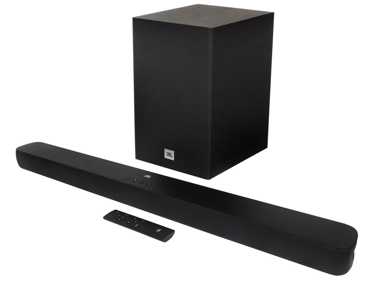 Soundbar JBL Cinema 2.1 Bluetooth com Subwoofer sem Fio 110W USB