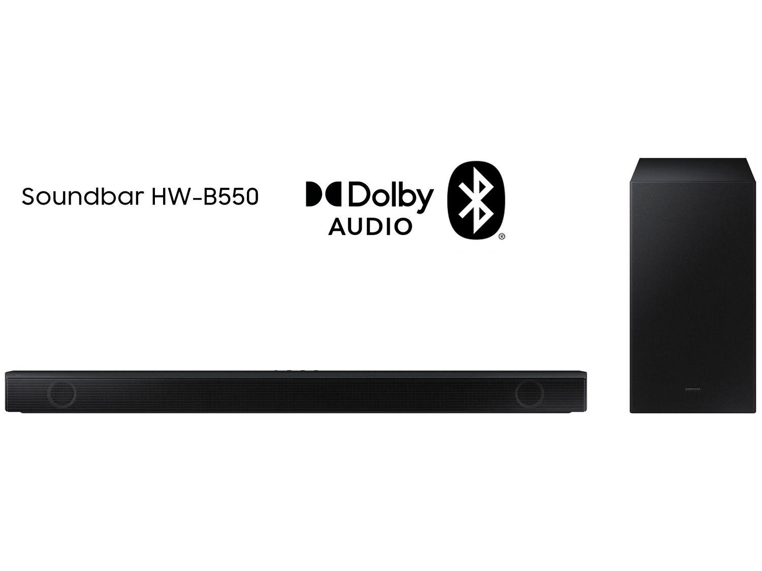 Soundbar Samsung HW-B550/ZD 2.1 Bluetooth com Subwoofer sem Fio 410W