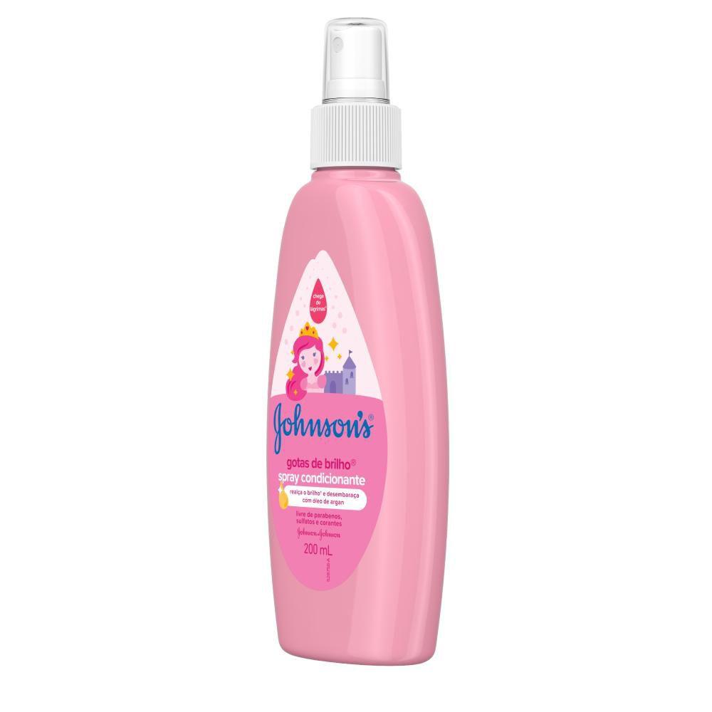 Spray Finalizador Johnson's Baby Gotas de Brilho 200ml Finalizador