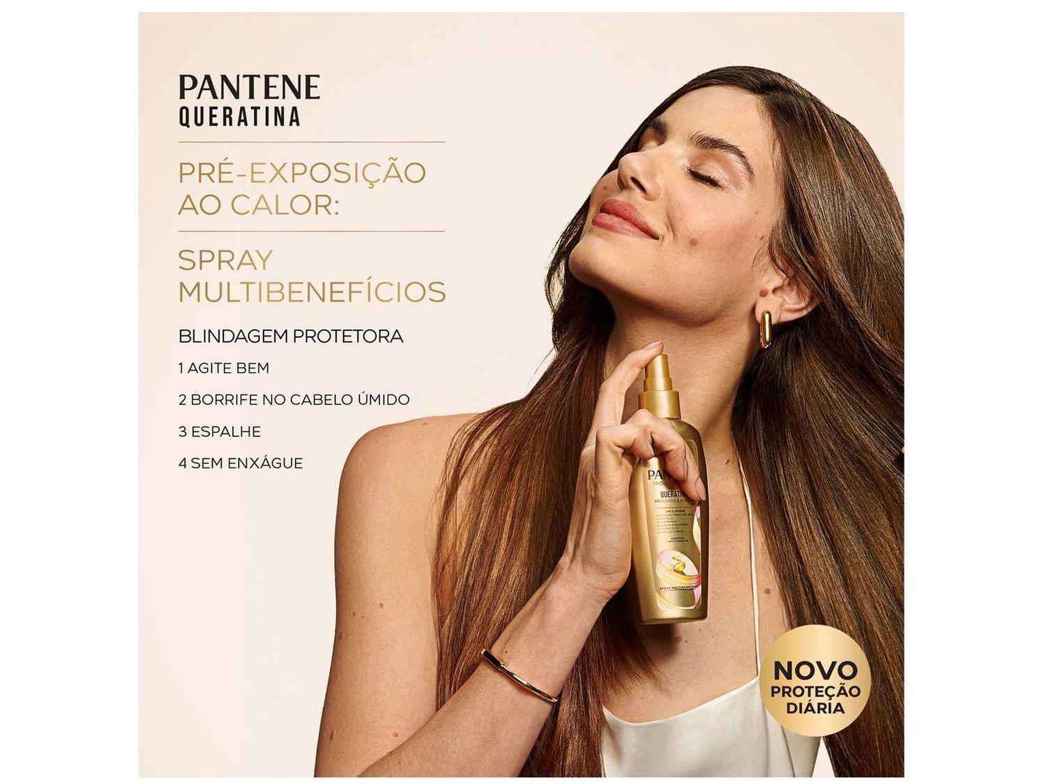 Spray Protetor Térmico Pantene Pro-V Miracles Queratina Preenche & Blinda 160ml