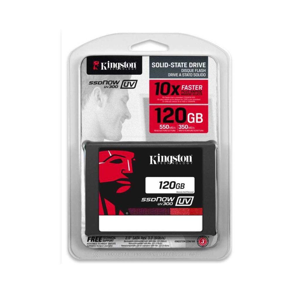 SSD - 2,5pol / SATA3 - 120GB - Kingston UV300 - SUV300S37A/120G - SSD -  Magazine Luiza