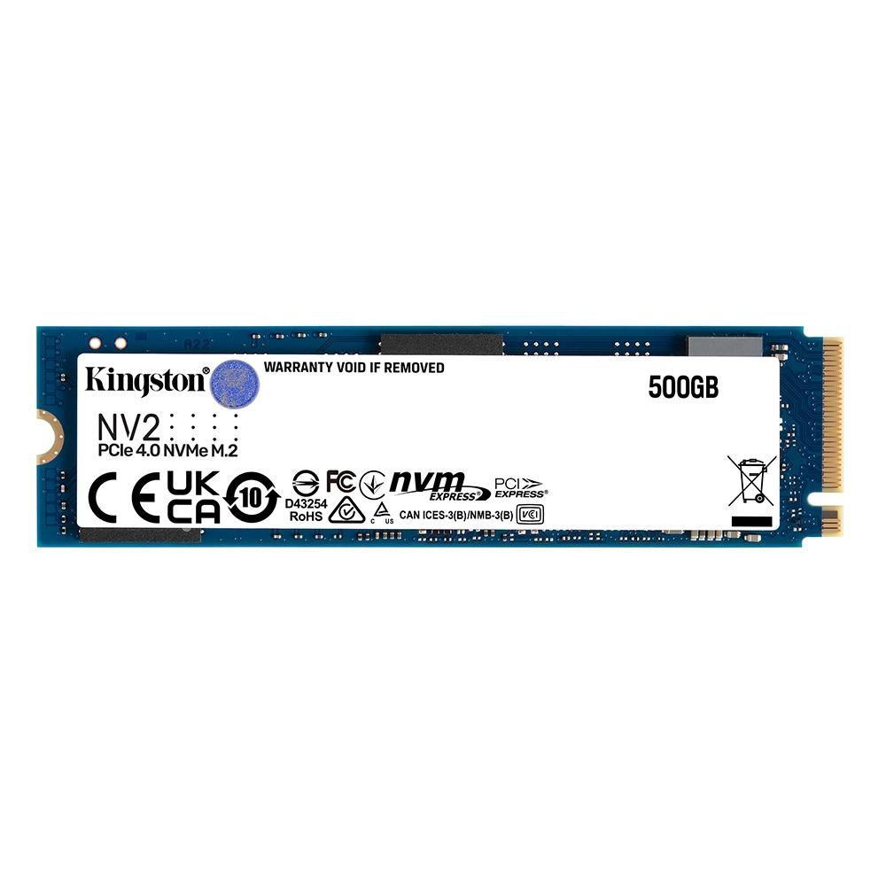 SSD 500 GB Kingston NV2, M.2 2280 PCIe, NVMe, Leitura: 3500 MBs e Gravação: 2100 MBs - SNV2S500G - SSD - Magazine Cbeneficio