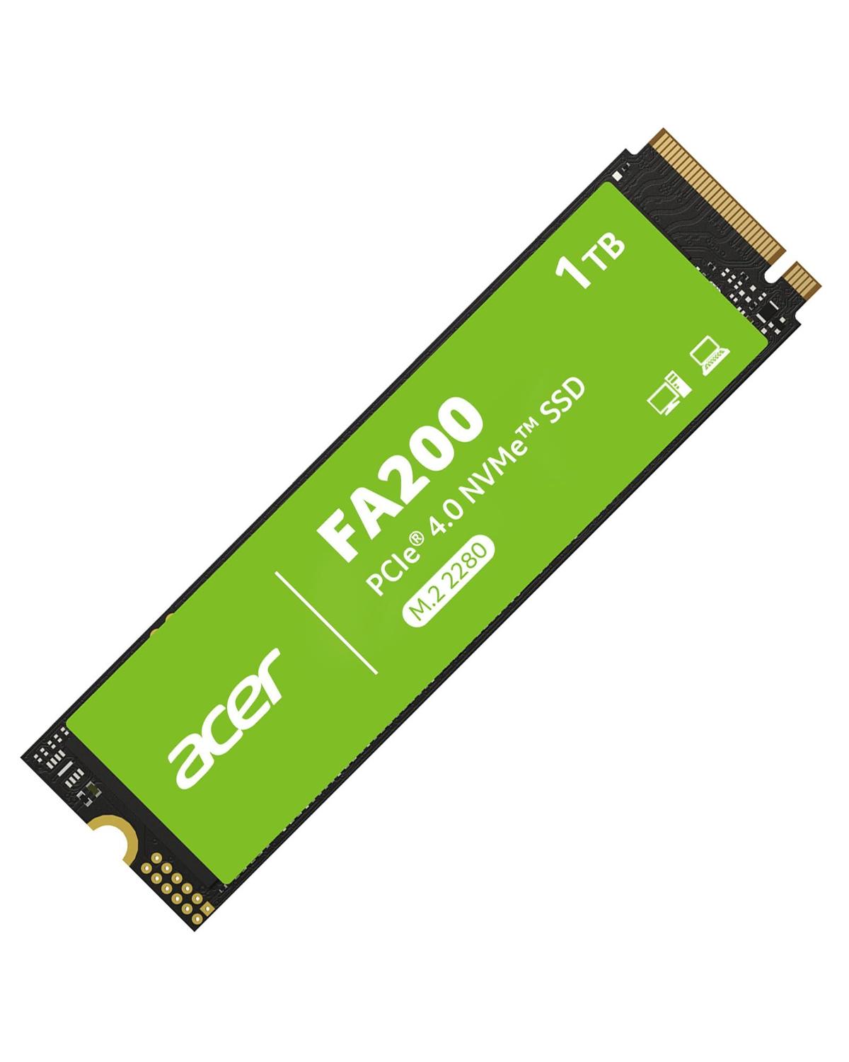 SSD acer FA200 NVMe Gen4 de TB, PCIe 2280 para laptop