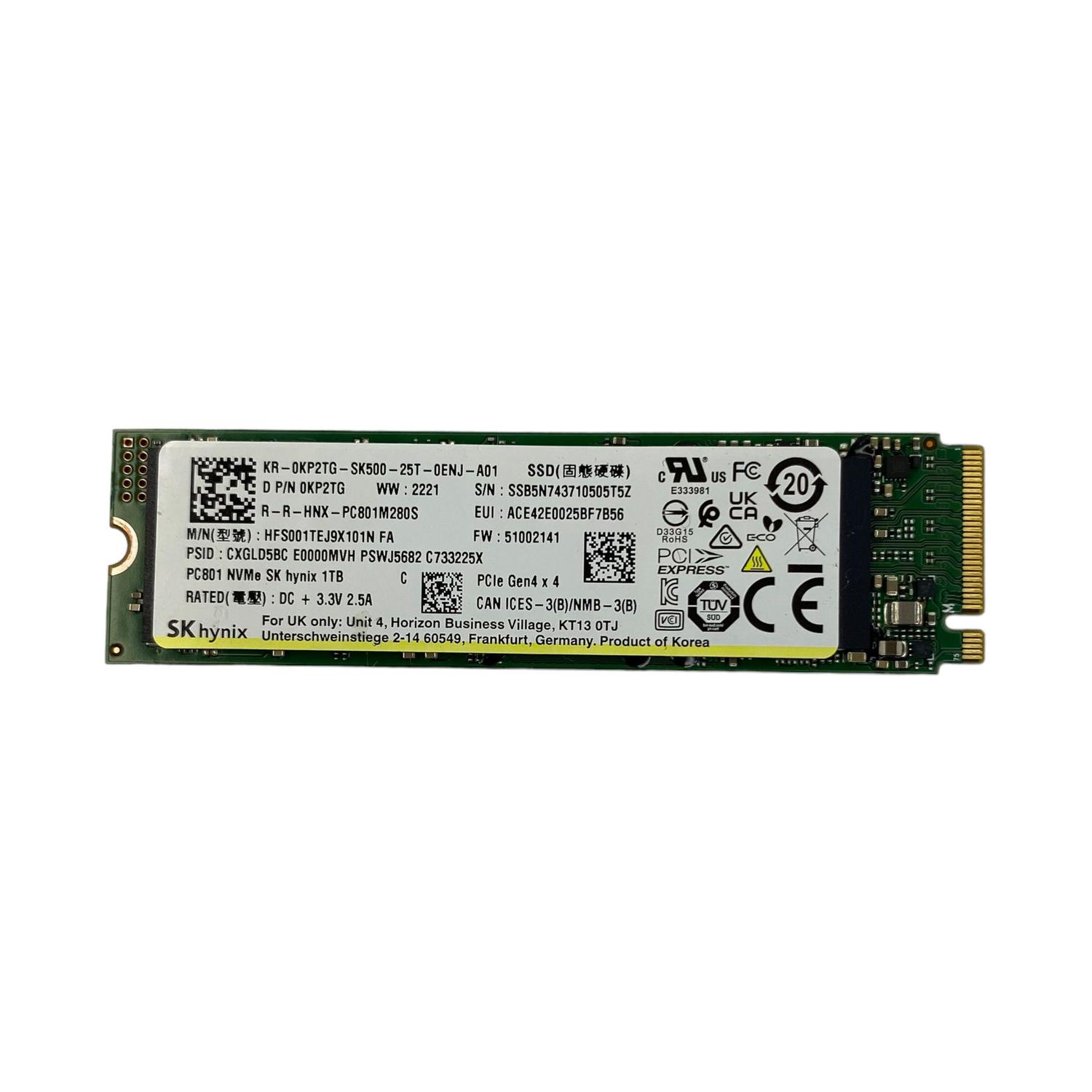 内蔵型SSD SK hynix 1TB SSD PCIe Gen4 M.2 2280 NVMe SK Hynix 1TB PC801 M.2 NVMe PCIe Gen4x4 2280 SSD | eBay