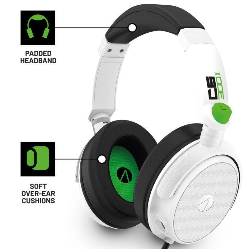 Stealth C6-300X Stereo Gaming Headset (Branco e Verde) - Xbox-Series X, Xbox -One, PS5, PS4,Switch,PC - Headset com Fio - Magazine Luiza