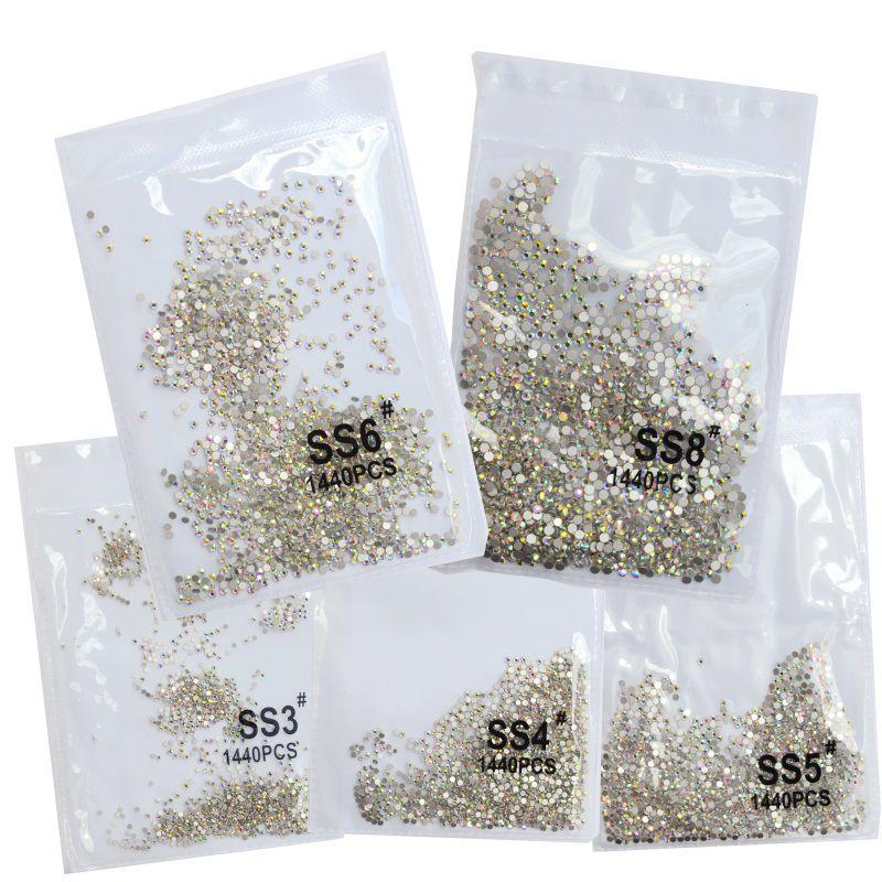 Strass pedraria brilho decoração para unhas e maquiagem - Dafu