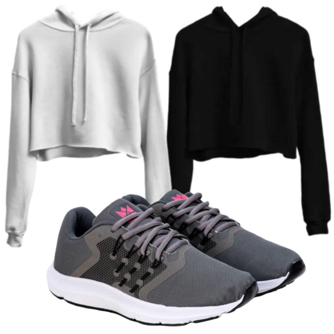cropped nike manga longa