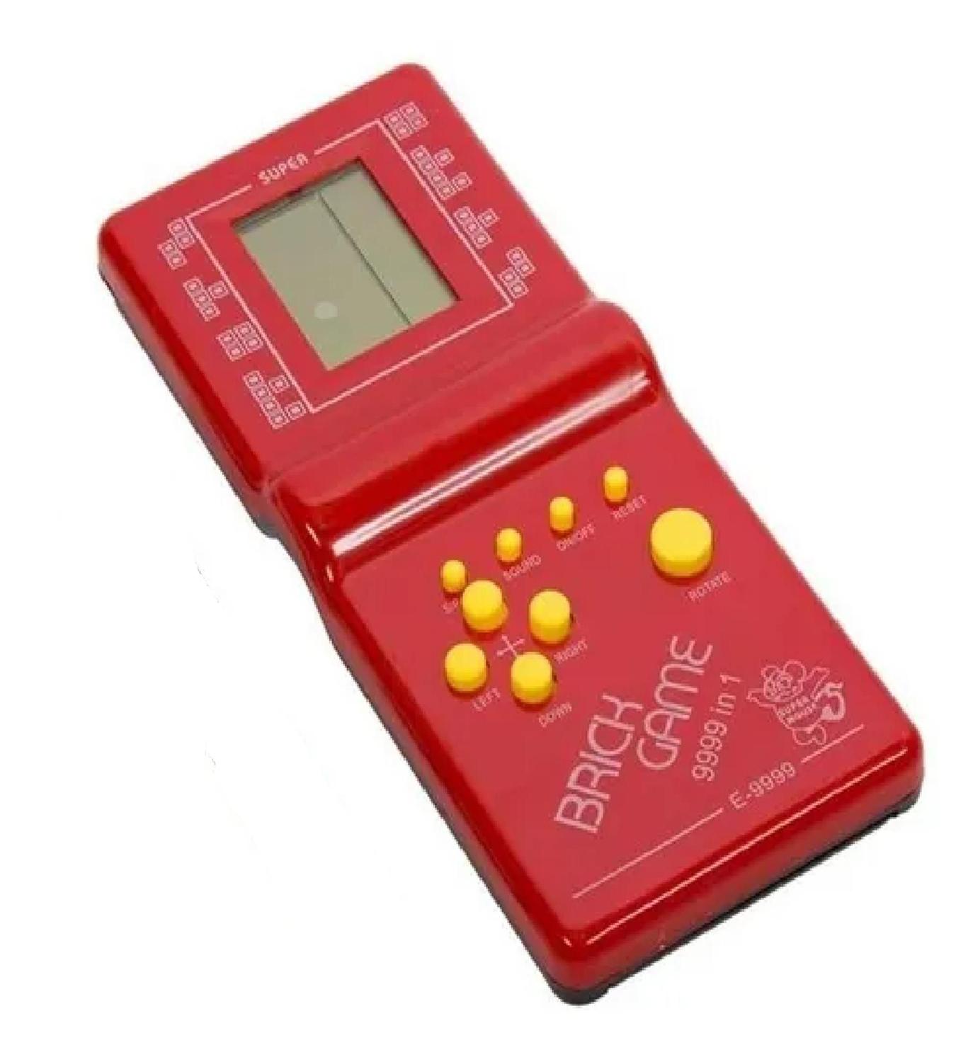 Console Mini Game Antigo Retro 9999 Jogos - Vermelho