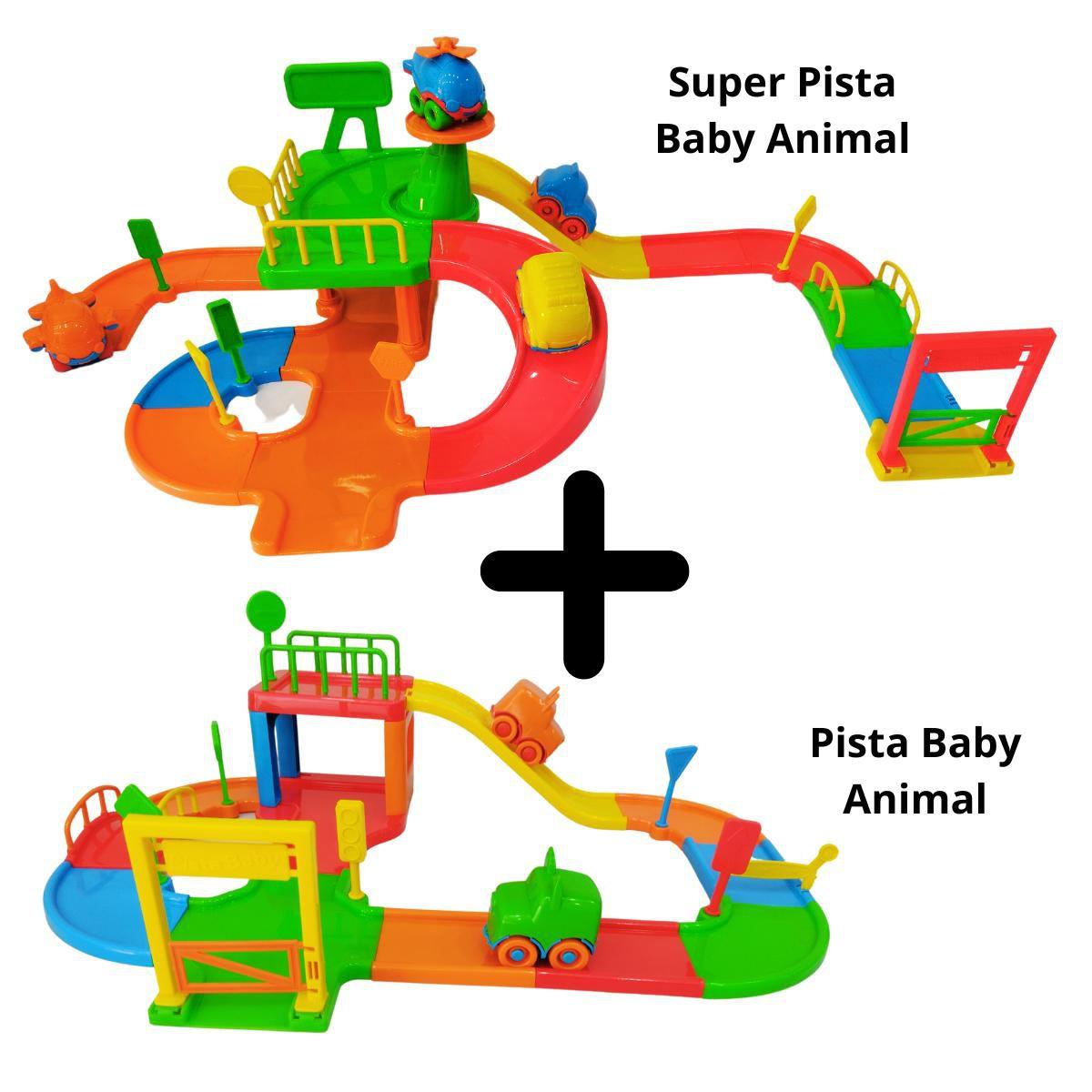 Brinquedo Pista de Carrinho de Corrida Infantil Baby com 2 carrinhos, Magalu Empresas