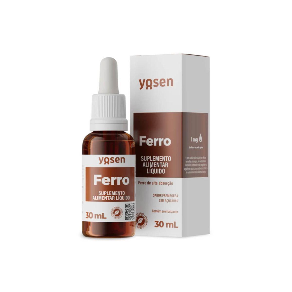Suplemento Alimentar Ferro Ydrosov Vitamina Nutrição 30 Ml - Yosen -  Produtos para Energia - Magazine Luiza