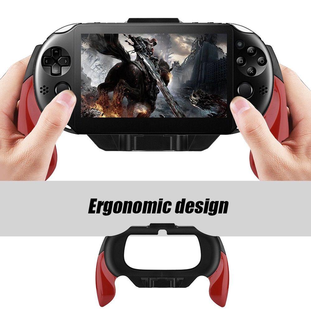 Suporte De Mao Para Ps Vita 2000 Slim Grip Stand Case Preto Vermelho