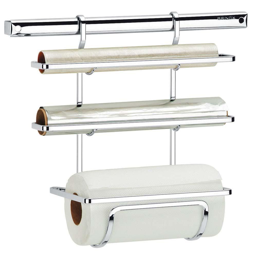 Suporte para Papel Toalha Alumínio e Filme PVC Piatina Plus Brinox ...