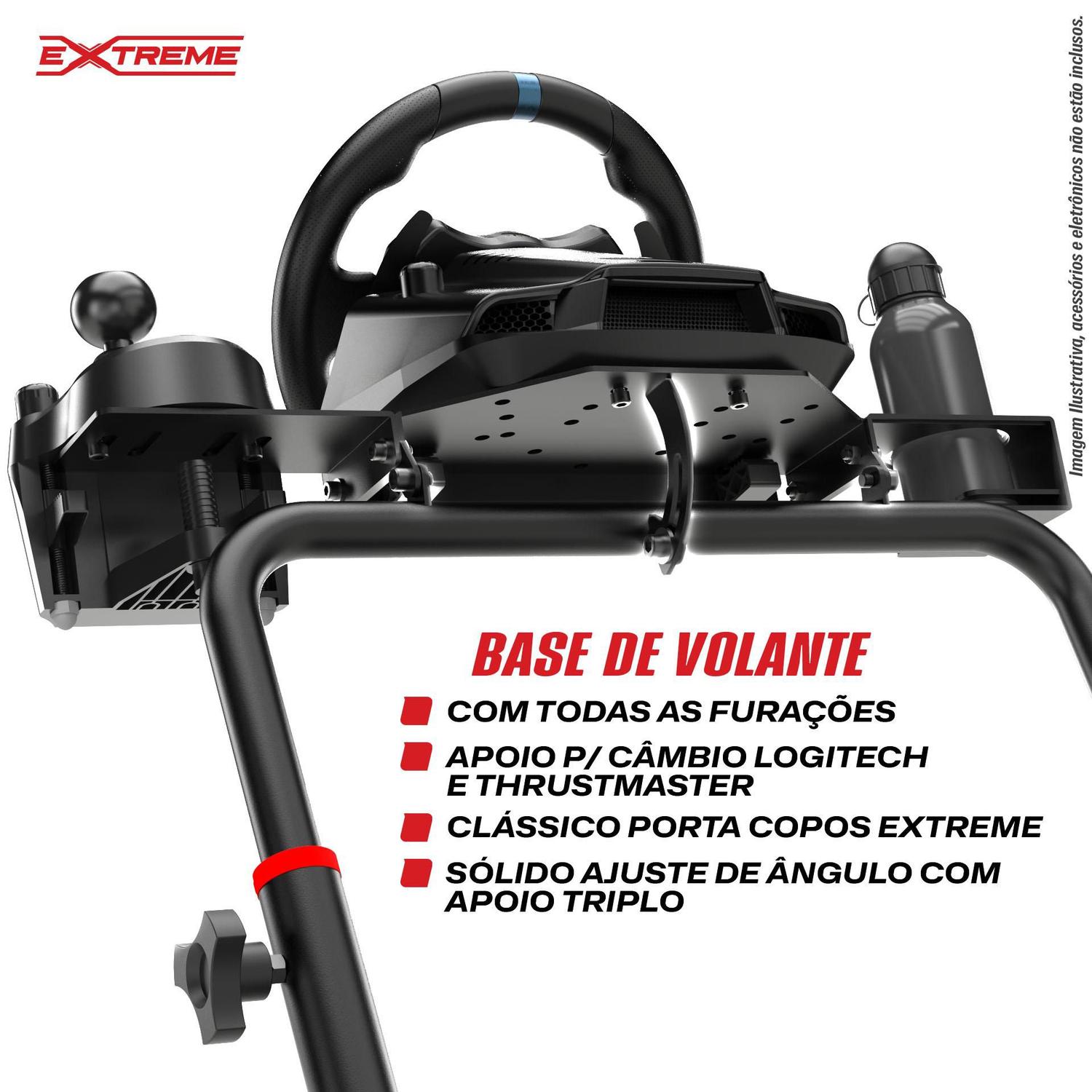 Kit Volante Simulador Logitech G29 + Suporte SGT Extreme SGT Extreme  Simracing - Extreme SimRacing