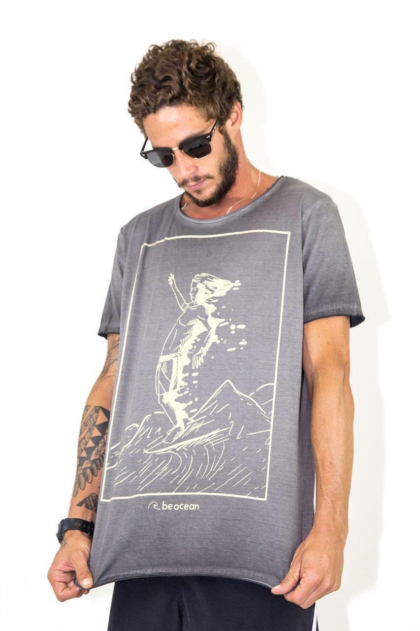 camiseta decote v masculino